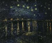 Vincent Van Gogh, stjarnklar natt over rhone